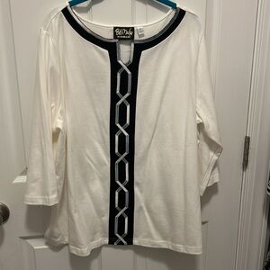 Bob Mackie blouse. 1X